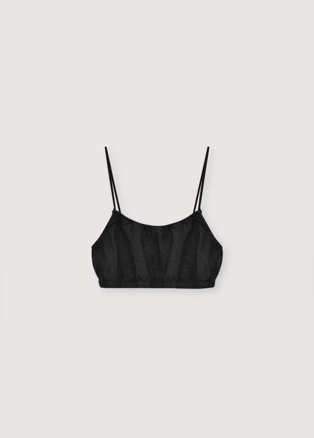 The New Society Melissa Top 2 top donna nero lino
