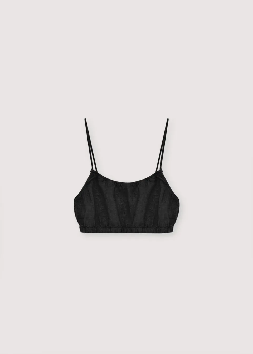 The New Society Melissa Top 2 top donna nero lino