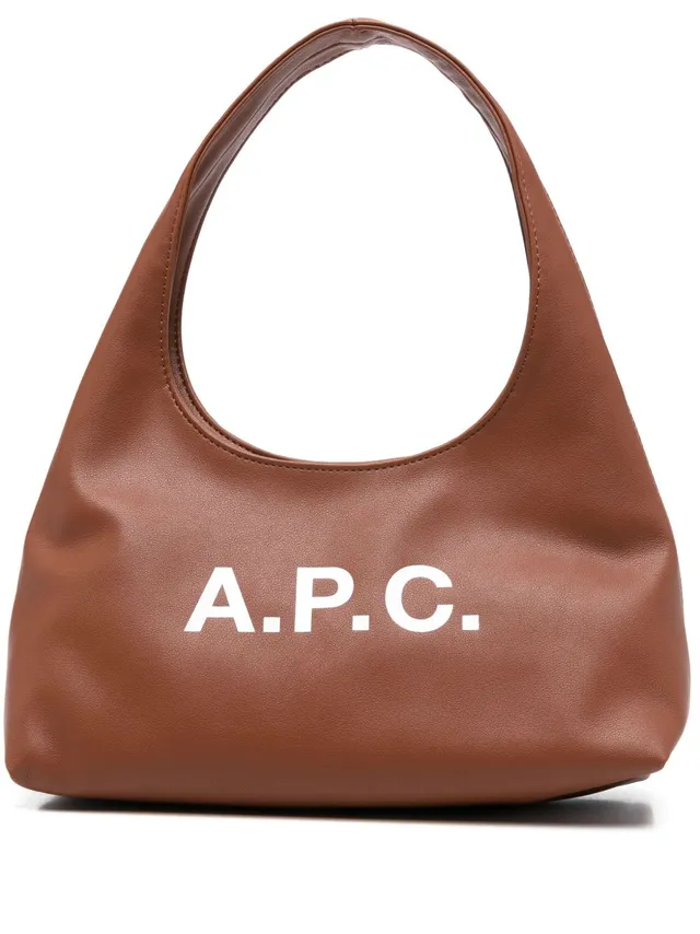 A.P.C. PUAAT F67027CAD borsa a mano marrone magnetica