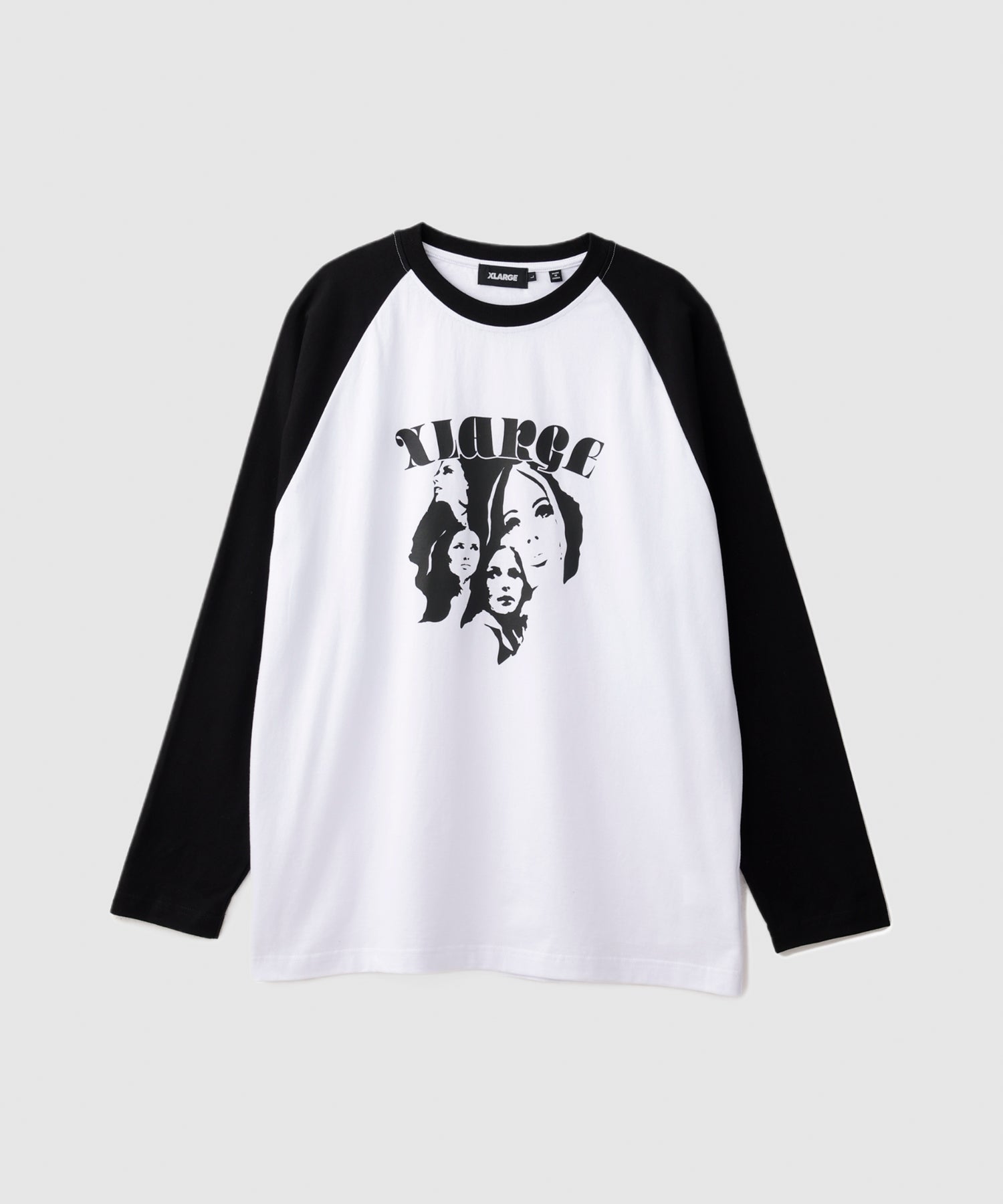 X-Large Classic Raglan maglia manica lunga cotone