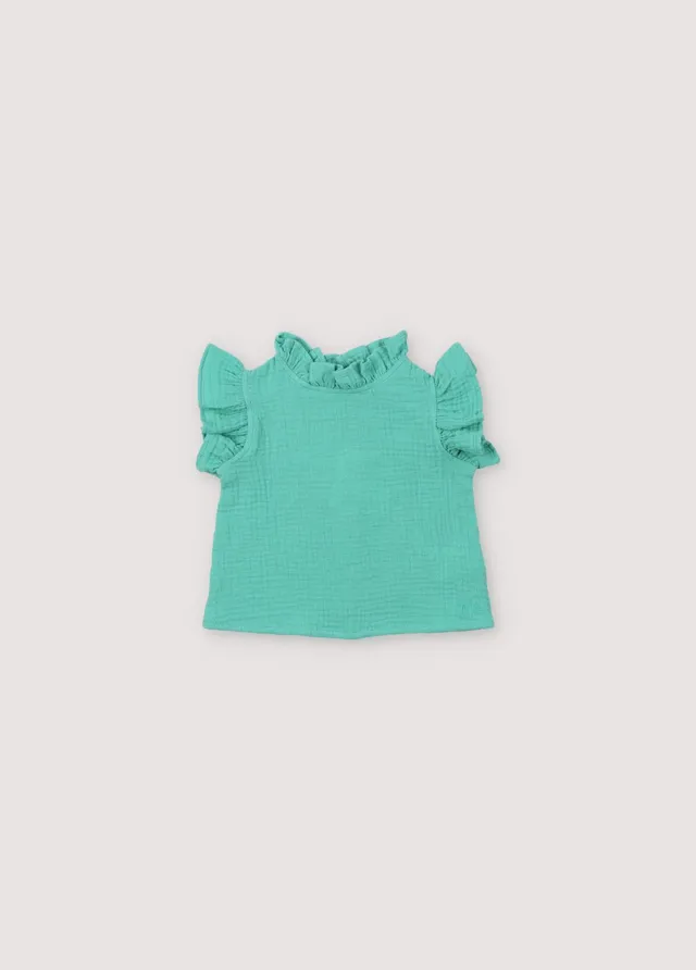 The New Society Spyros camicia neonato jade facile da lavare