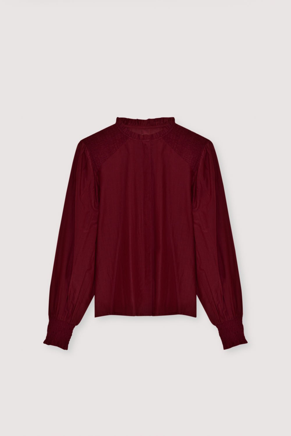 The New Society Luly Woman Blouse Plum Fantasy camicetta prugna seta