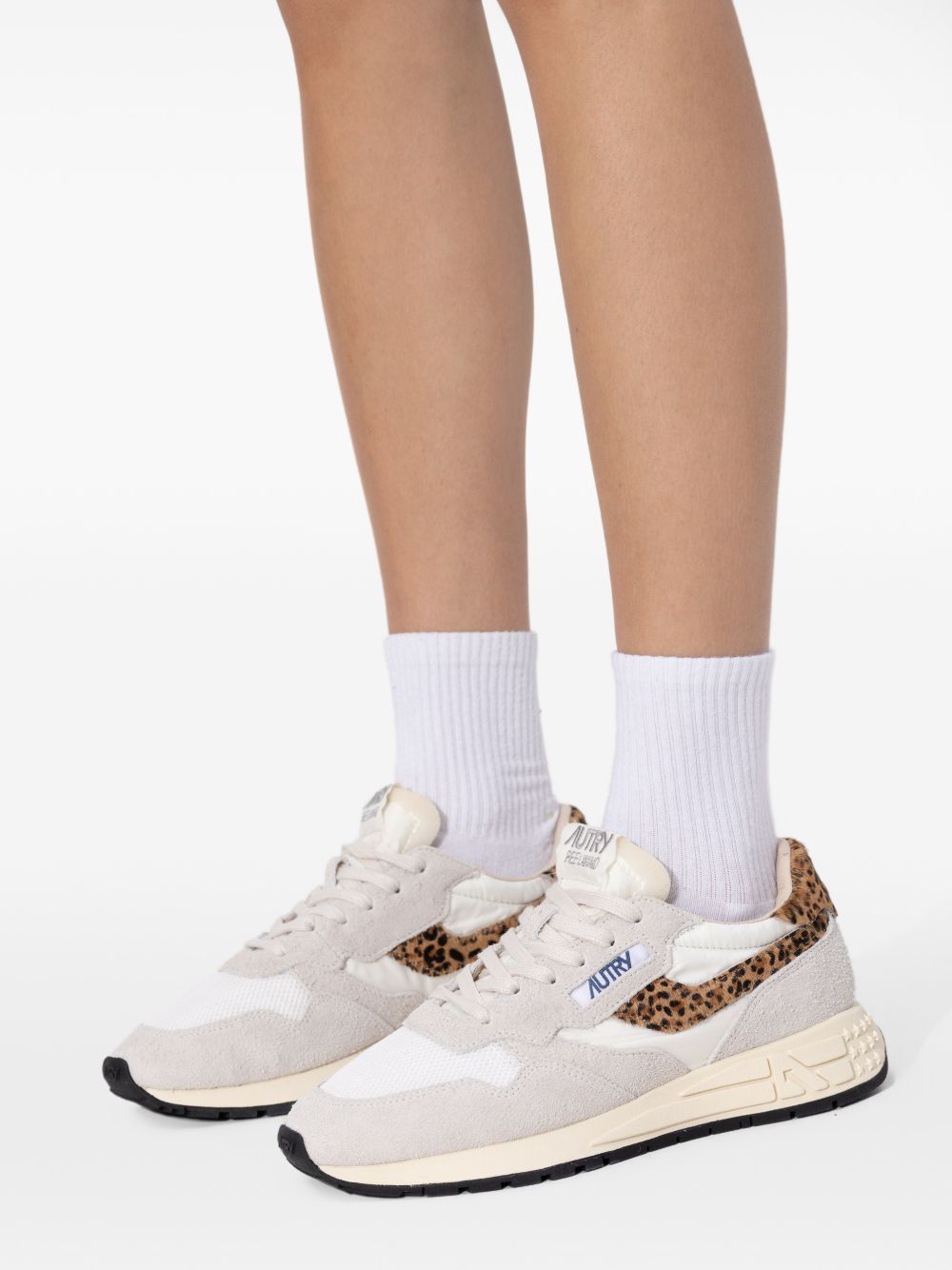 Autry WWLW sneakers donna grigie leopardate