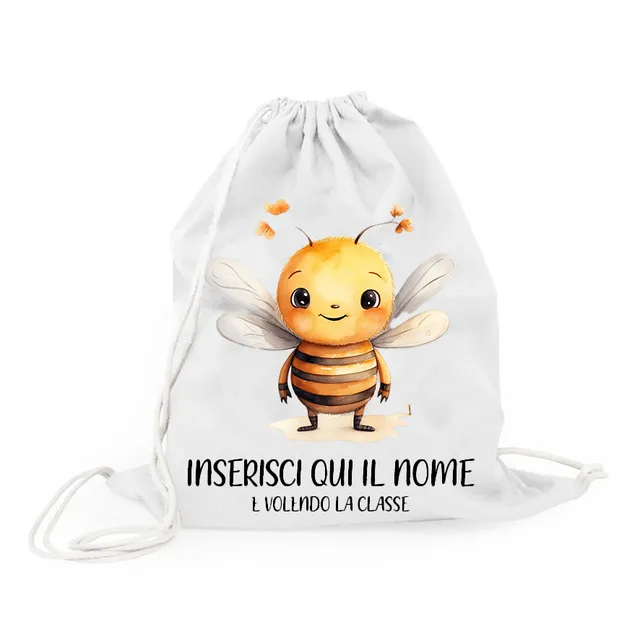 Mr. Gadgets Ape sacchetta asilo cotone 38x42 cm