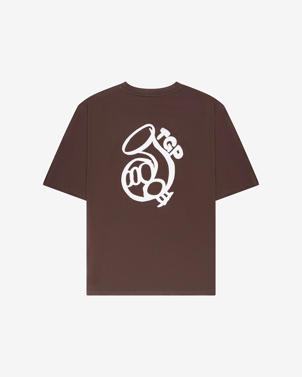 GOODPEOPLE Took Artwork Tee t-shirt marrone cotone