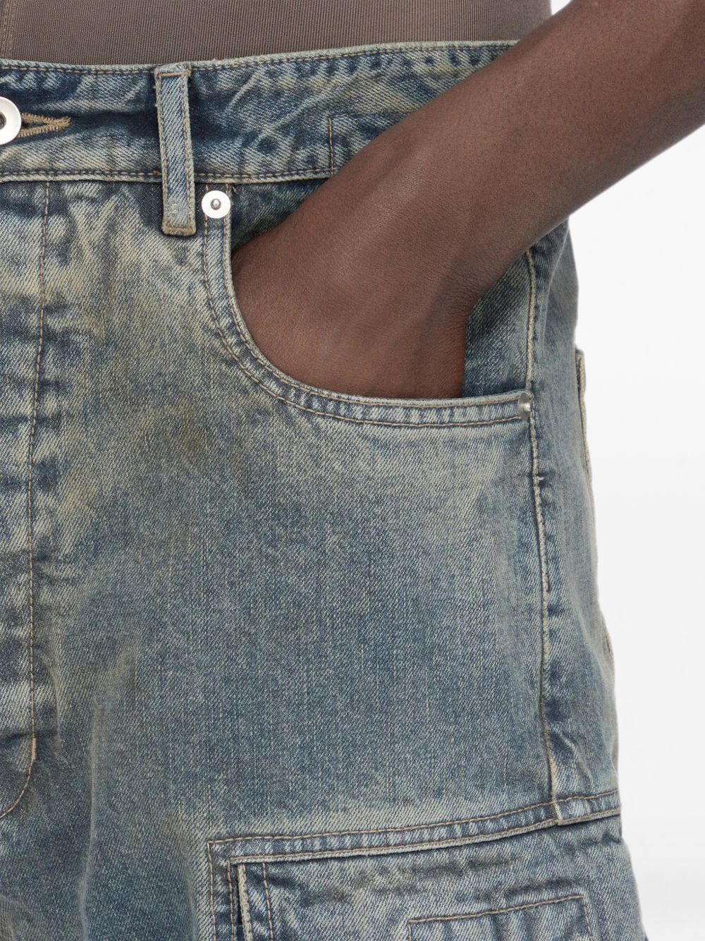 DRKSHDW DU02F6361 jeans uomo mineral indigo