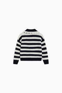 THE NEW SOCIETY Reverie Polo polo Black Iris cashmere