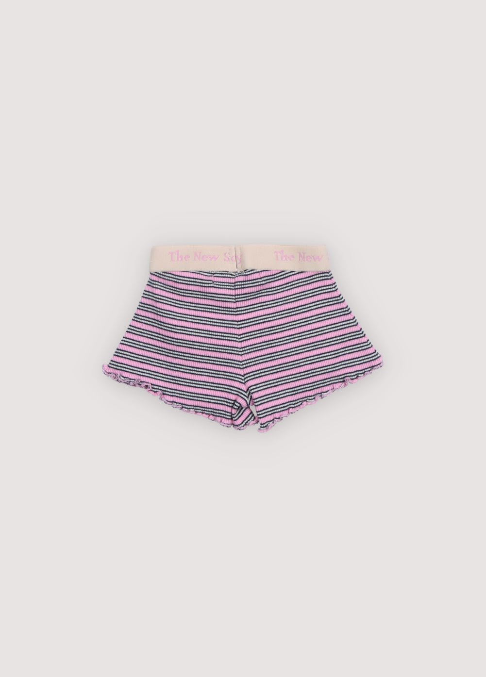 The New Society Rib shorts baby cotone righe 6 mesi