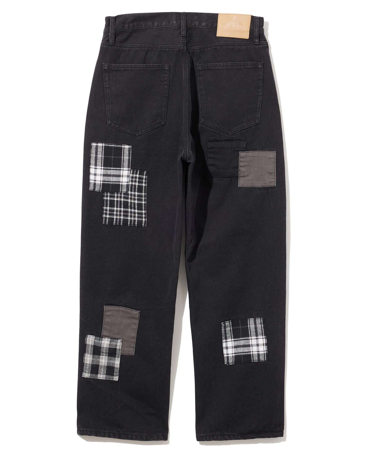 X-Large 5Pocket Patchwork Pantaloni Neri 32 Cotone