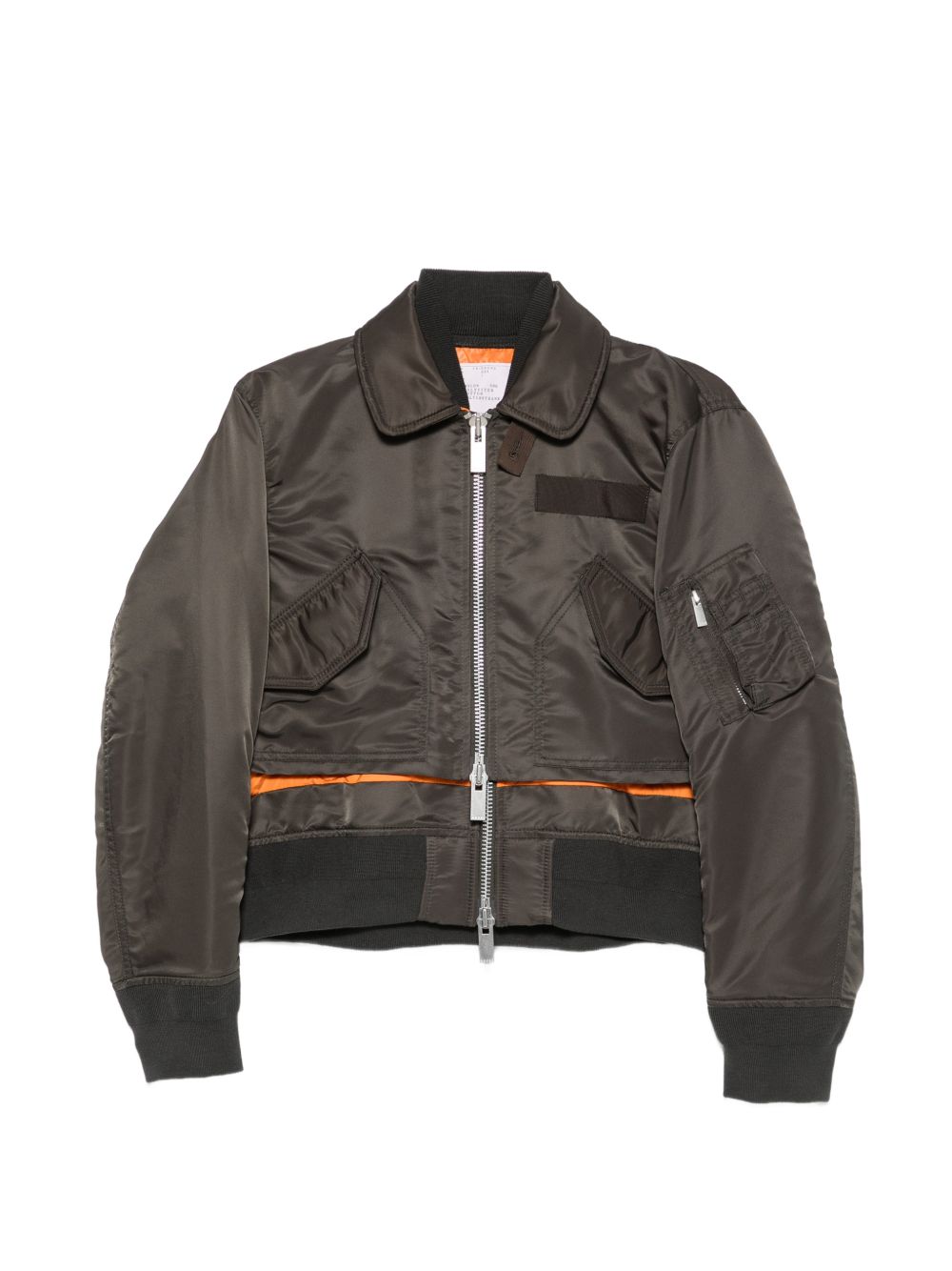 Sacai 26-08582 bomber khaki donna