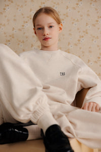 The New Society Fog felpa teen cotone mélange