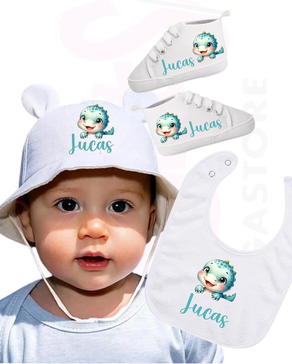 Mr. Gadgets Draghetto kit neonato personalizzato cotone