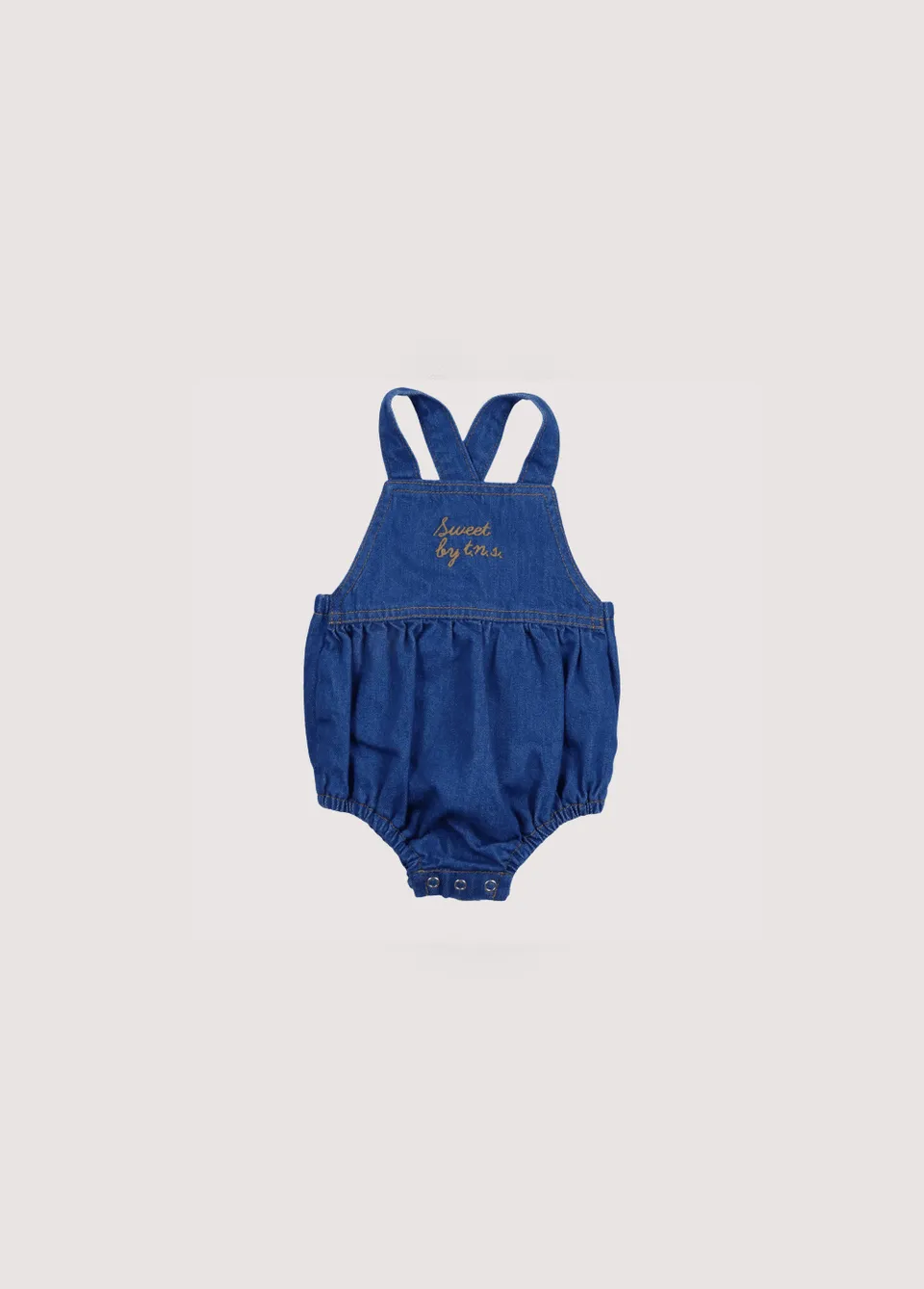 The New Society Tulip pagliaccetto neonato denim blu 6 mesi cotone