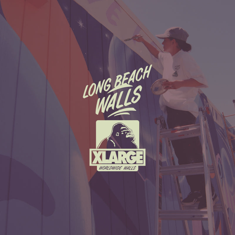 X-Large Long Beach Walls 2026 maglietta bianca cotone