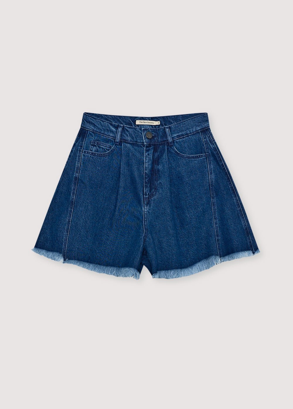 THE NEW SOCIETY TNS Denim shorts donna indaco cotone