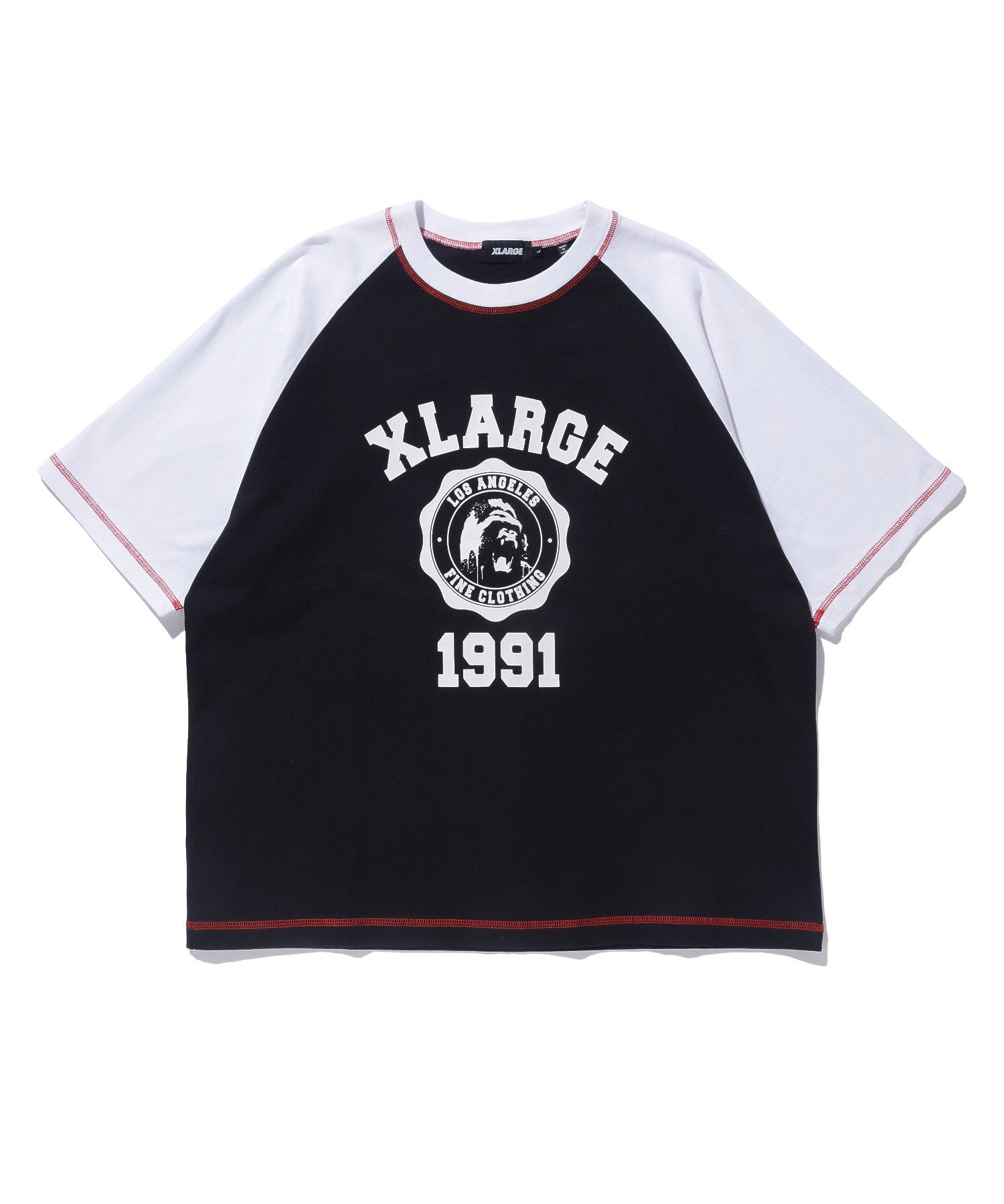 X-Large Color Scheme Stitch Raglan t-shirt cotone