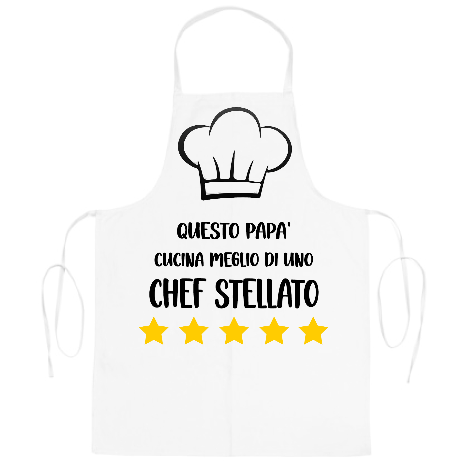 Mr. Gadgets Papà Chef grembiule cucina stellato