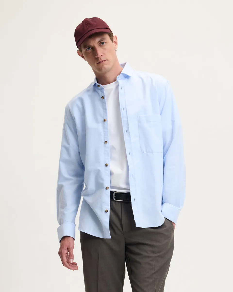 Goodpeople Sebastian camicia azzurra cotone