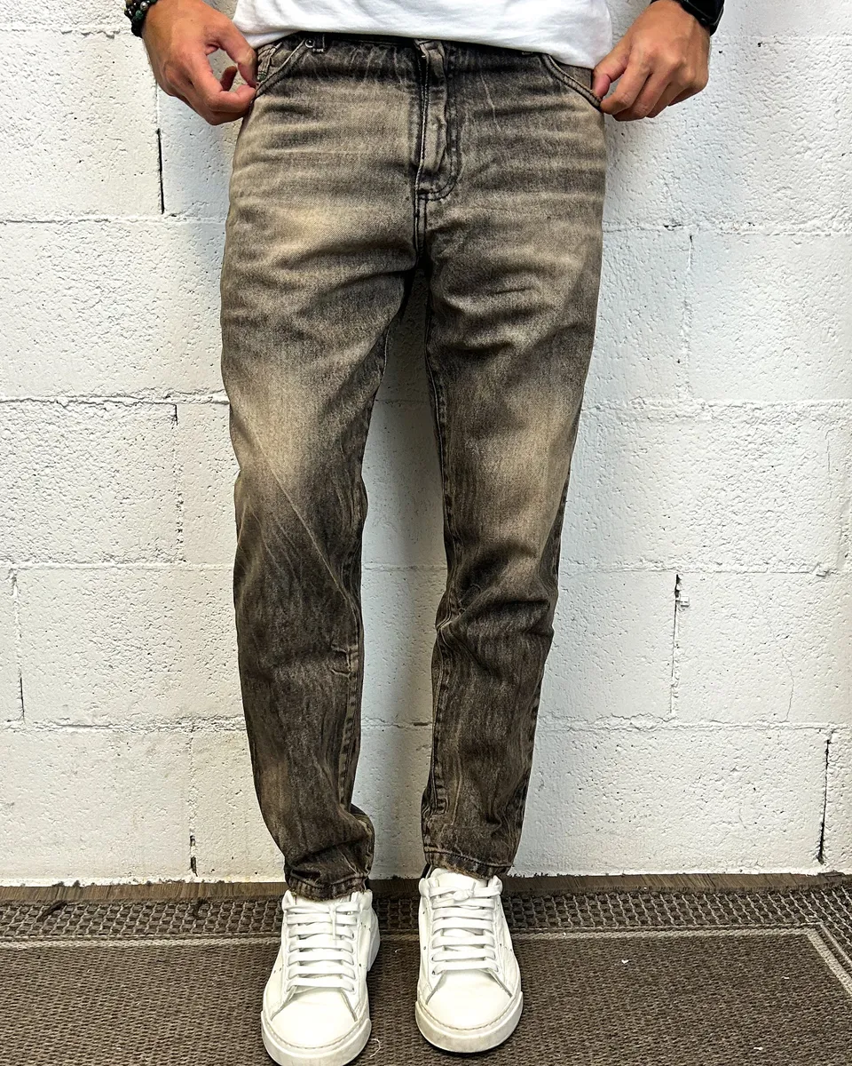 ONLYONE 727 KLIXS Carrot jeans marmorizzato regolare
