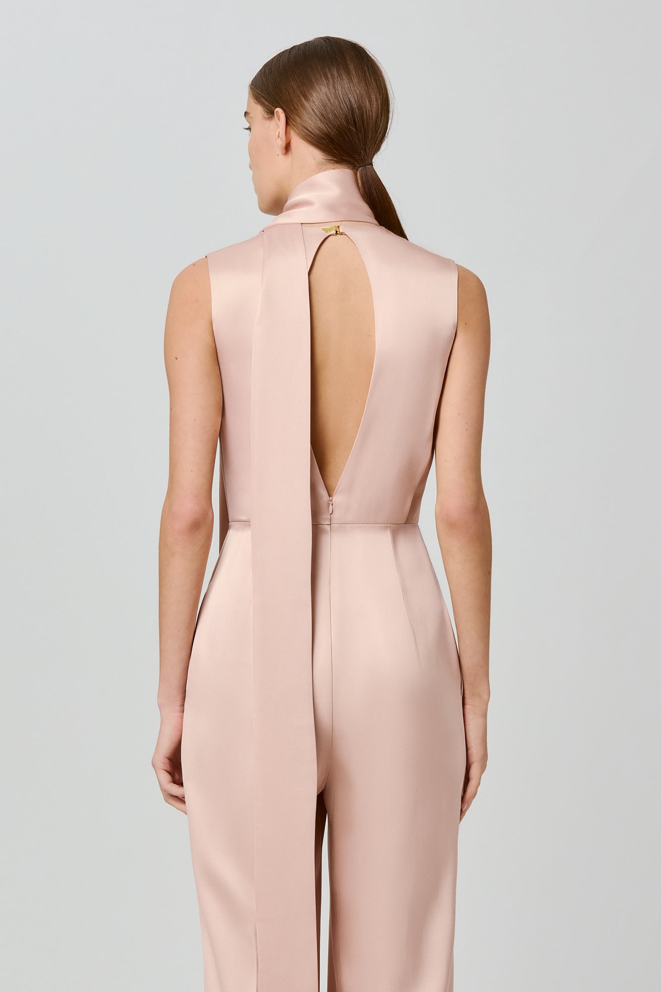 Sa Su Phi Nicole tuta rosa double satin collo alto