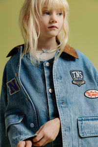 THE NEW SOCIETY Ridge Jacket giacca denim trapuntata