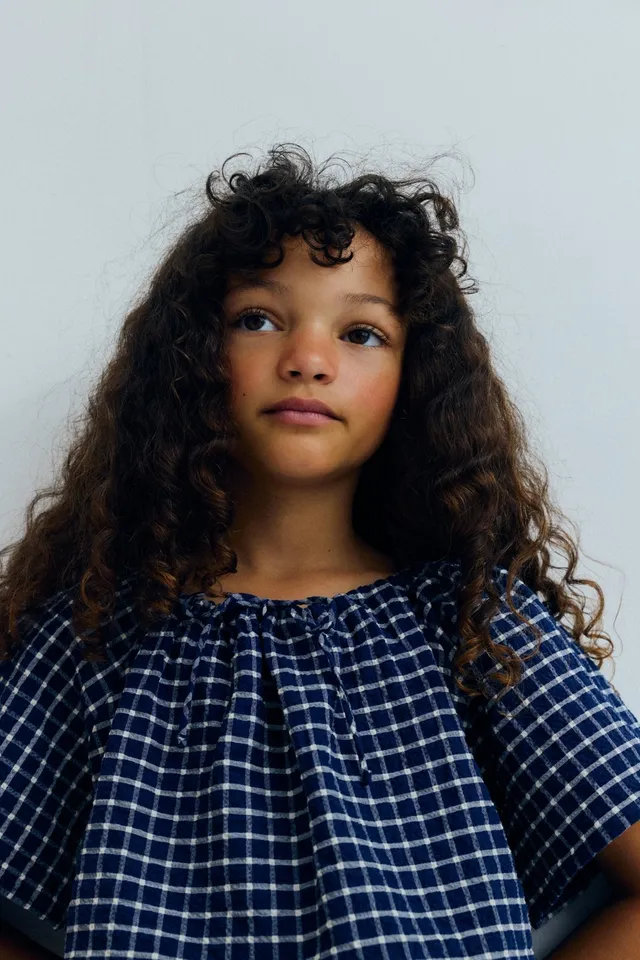 The New Society Jasmine Camicetta Bambina Vichy Cotone