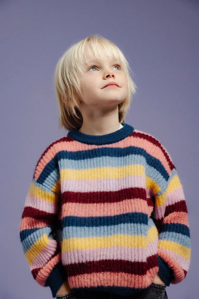 The New Society Julia maglione righe mohair