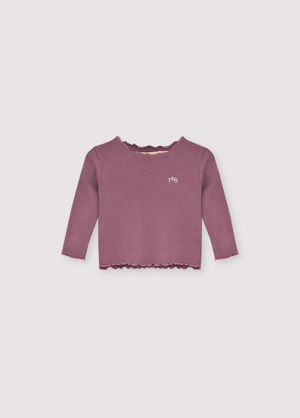 The New Society TNS Rib maglietta neonato Grape Bliss cotone