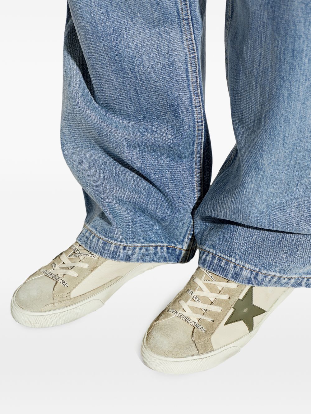 Golden Goose Super-Star GMF00102 Sneakers Beige Uomo