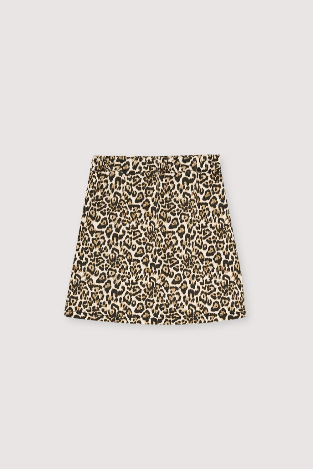 The New Society Nelia Gonna Denim Leopardata Cotone