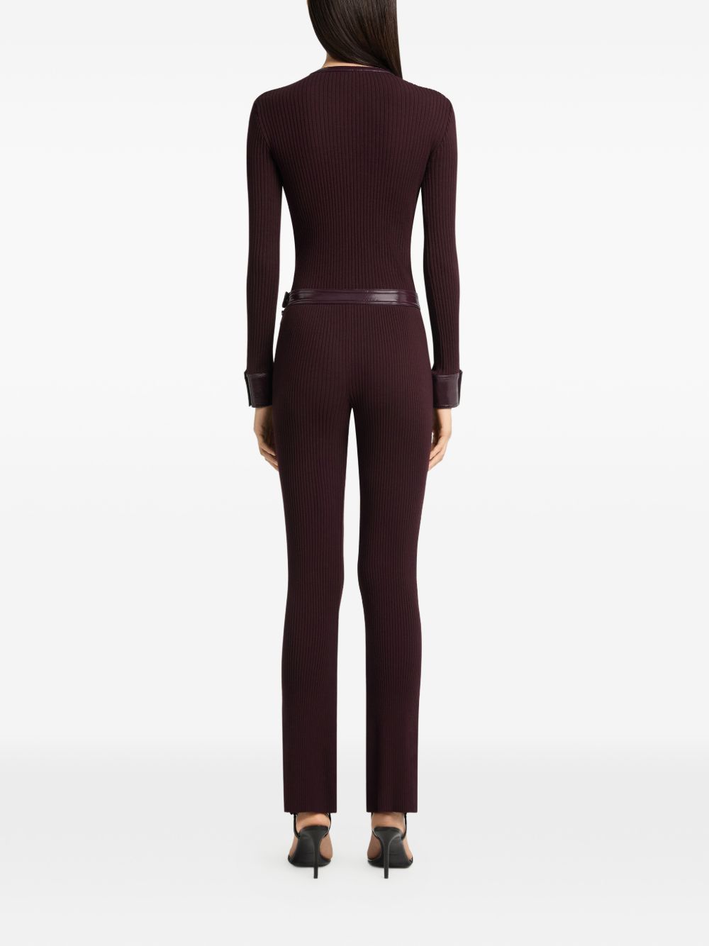 Courreges 326MGI056FI0001 cardigan donna burgundy