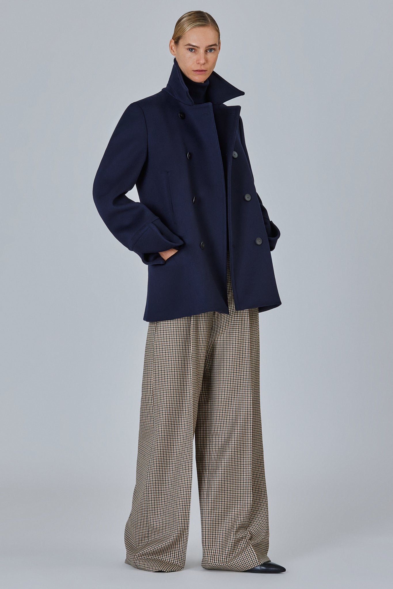 Sa Su Phi peacoat corto doppiopetto lana cashmere