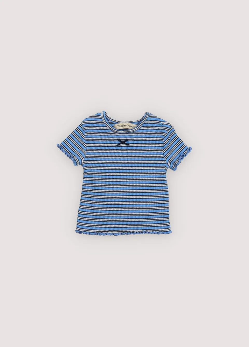 The New Society TNS Rib Baby Tee maglia righe midnight 6 mesi