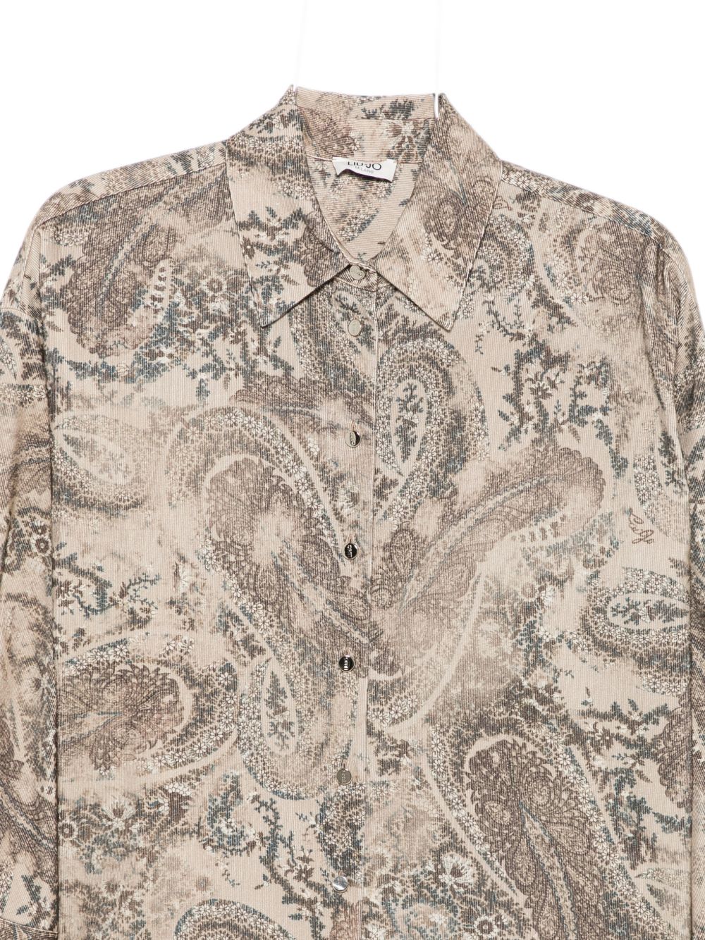 Liu Jo White WF6444T755A camicia donna cachemire velvet