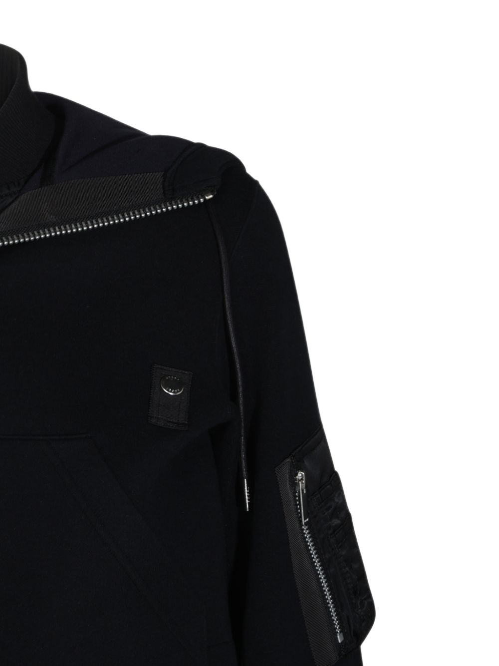 Sacai 26-08681 felpa donna nera