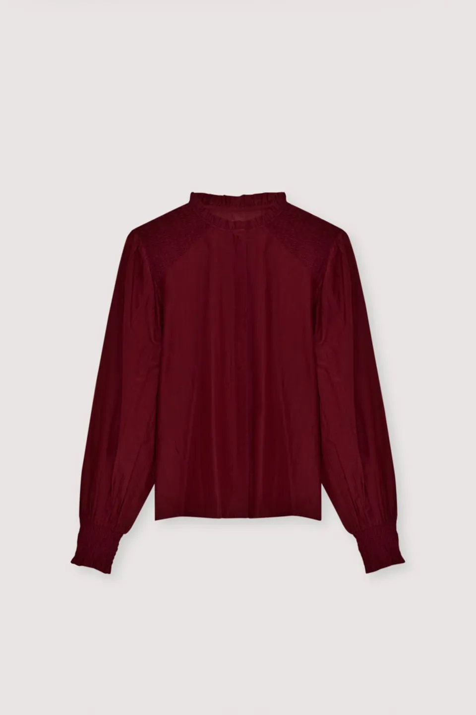 The New Society Luly Woman Blouse Plum Fantasy camicetta prugna seta