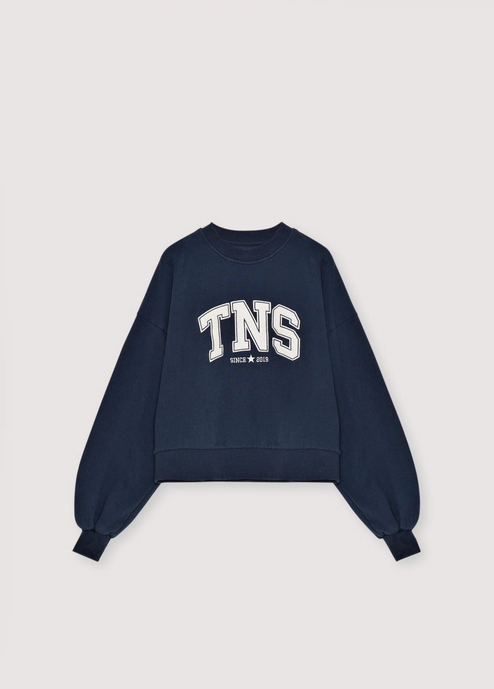 The New Society Eva felpa ragazza Infinite Navy cotone
