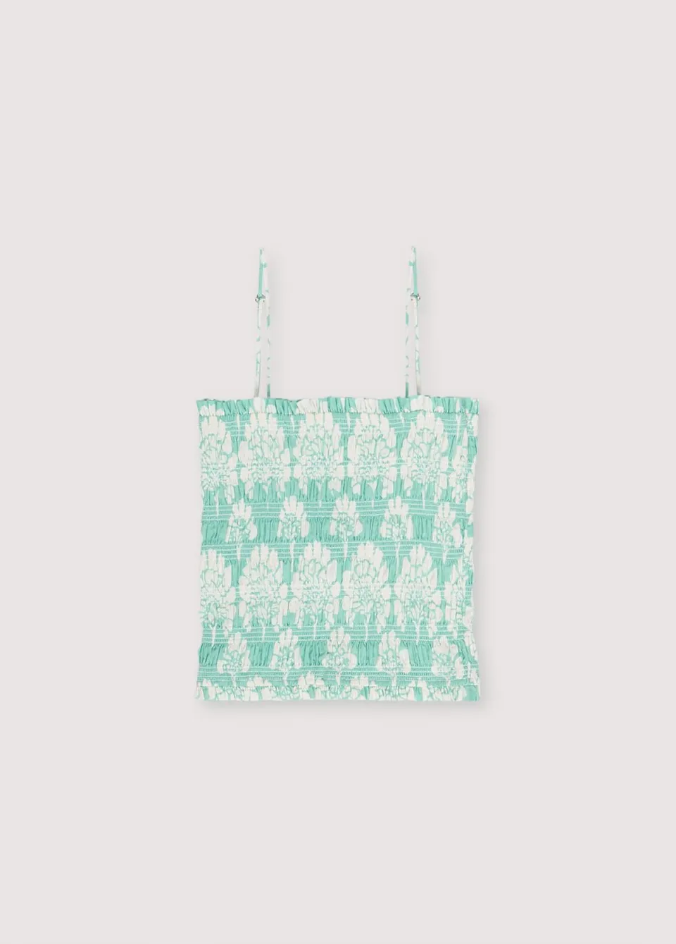 THE NEW SOCIETY Sofia top donna fiori cotone e lino