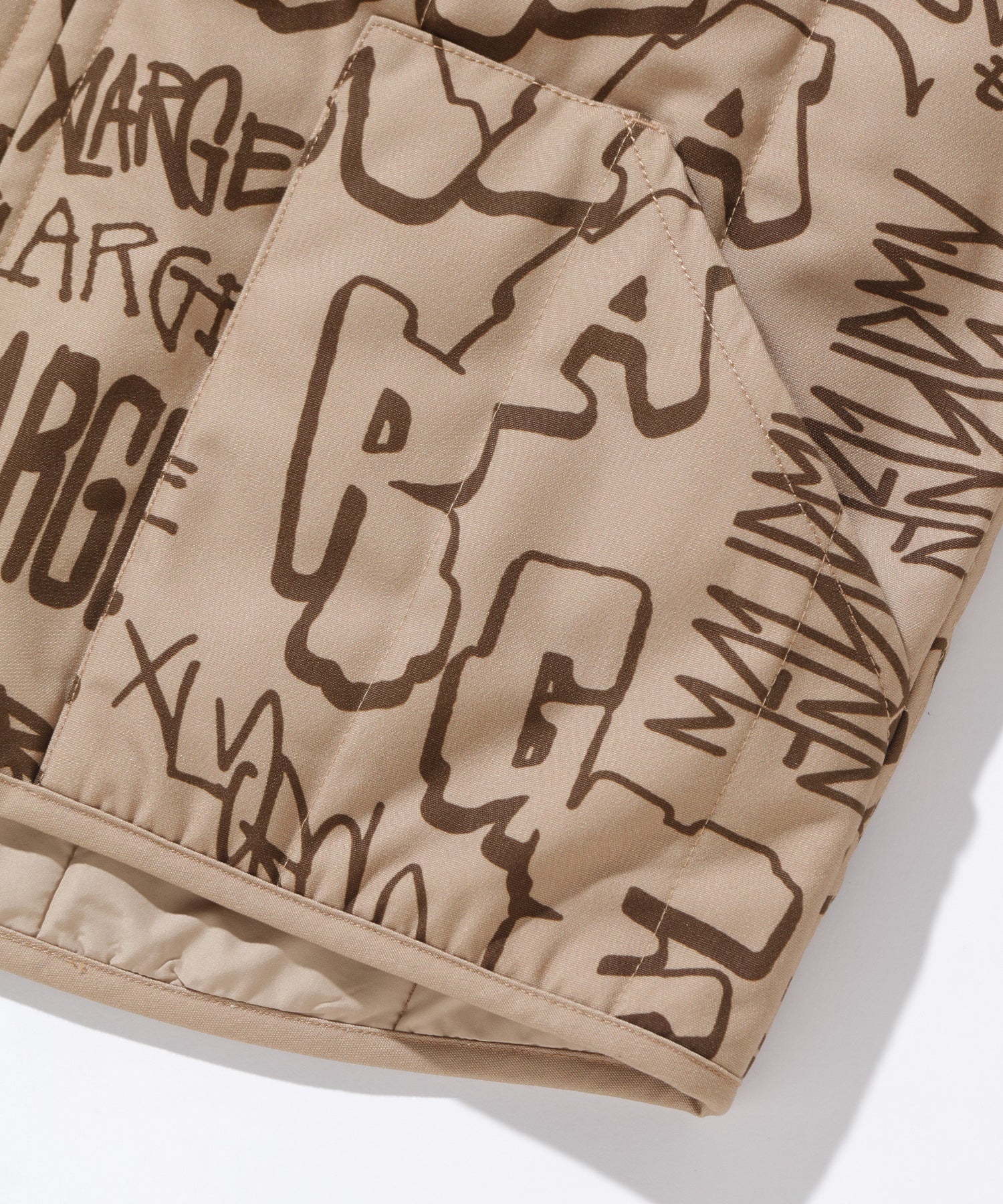 X-Large Graffiti Work gilet imbottito nero