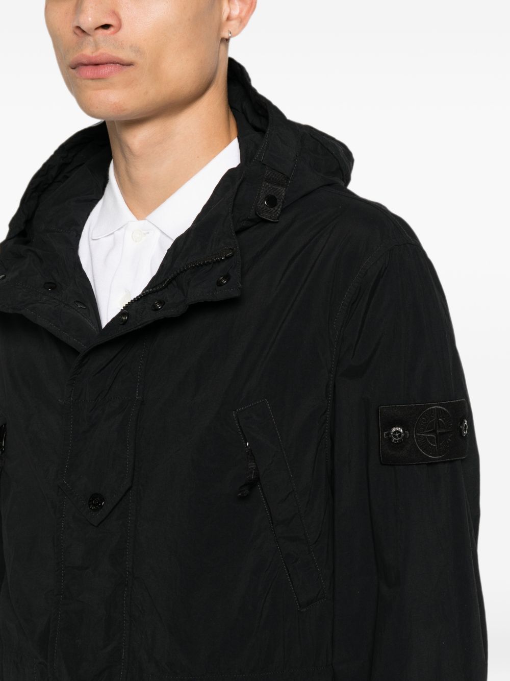 Stone Island L2S15Q100024 parka uomo nera