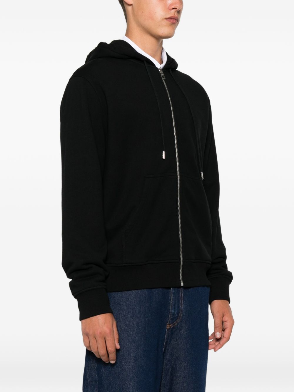 Givenchy BMJ0NJ3YU felpa nera in cotone da uomo