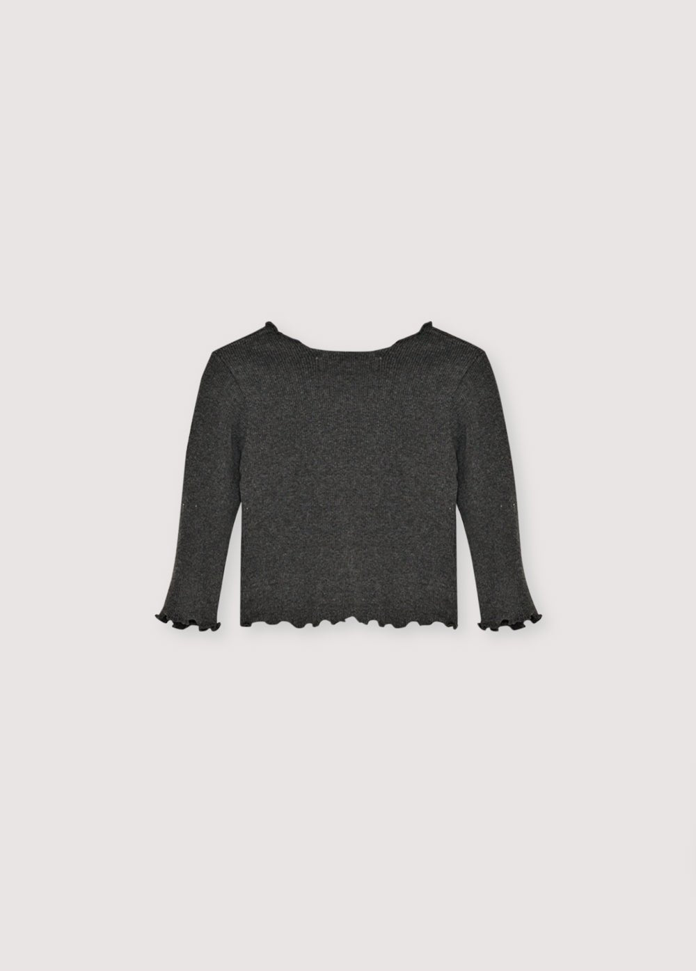 The New Society Rib Baby Tee maglietta grigia 6 mesi cotone