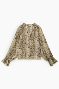 The New Society Isley camicia donna serpente viscosa