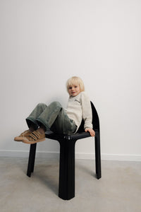 The New Society TNS Denim Baggy Pant pantaloni donna verdi tea leaf