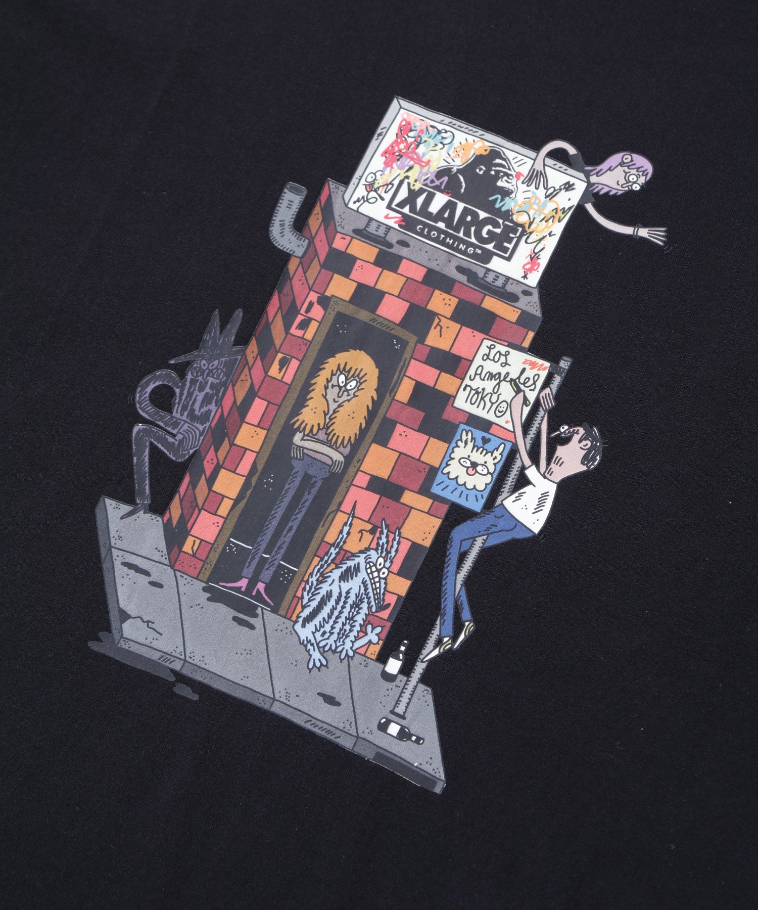 X-Large Scrawl t-shirt bianca in cotone