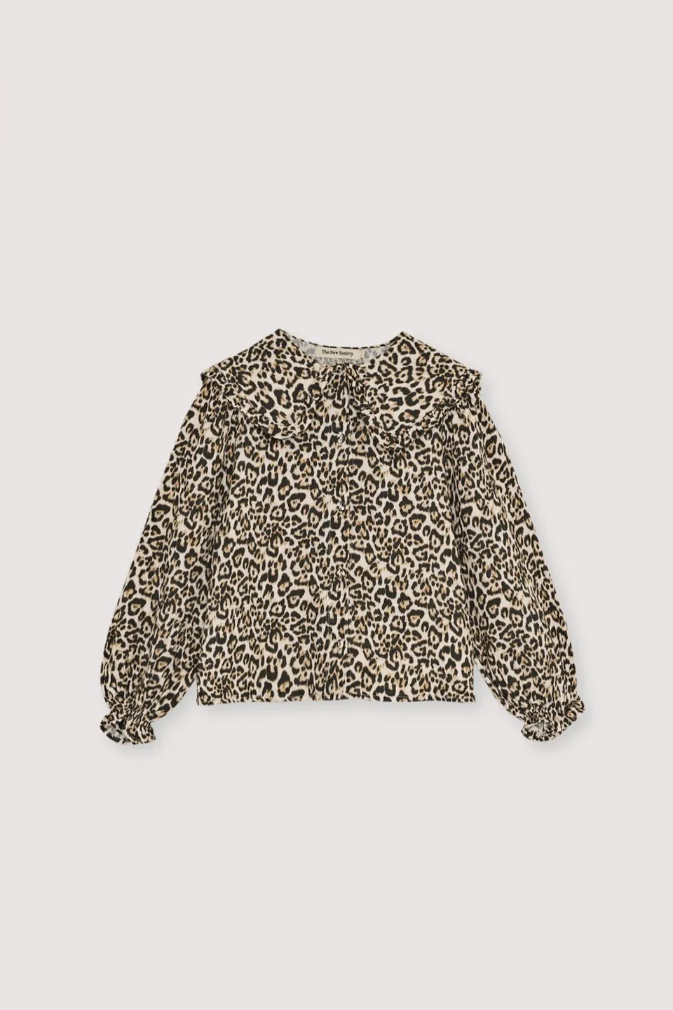 The New Society Nelia camicia leopardata bambina garza cotone
