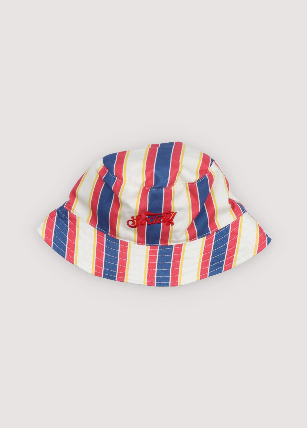 The New Society Gorse Stripes bucket hat righe