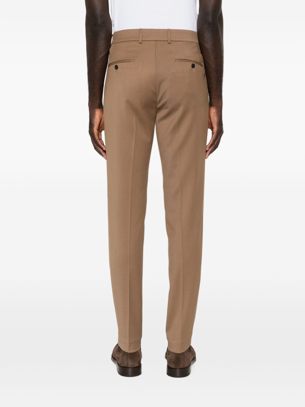 Incotex 1TS042 pantalone marrone uomo facile da lavare