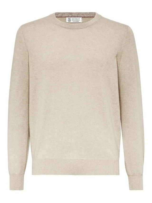 Brunello Cucinelli M2200100 maglia uomo sabbia