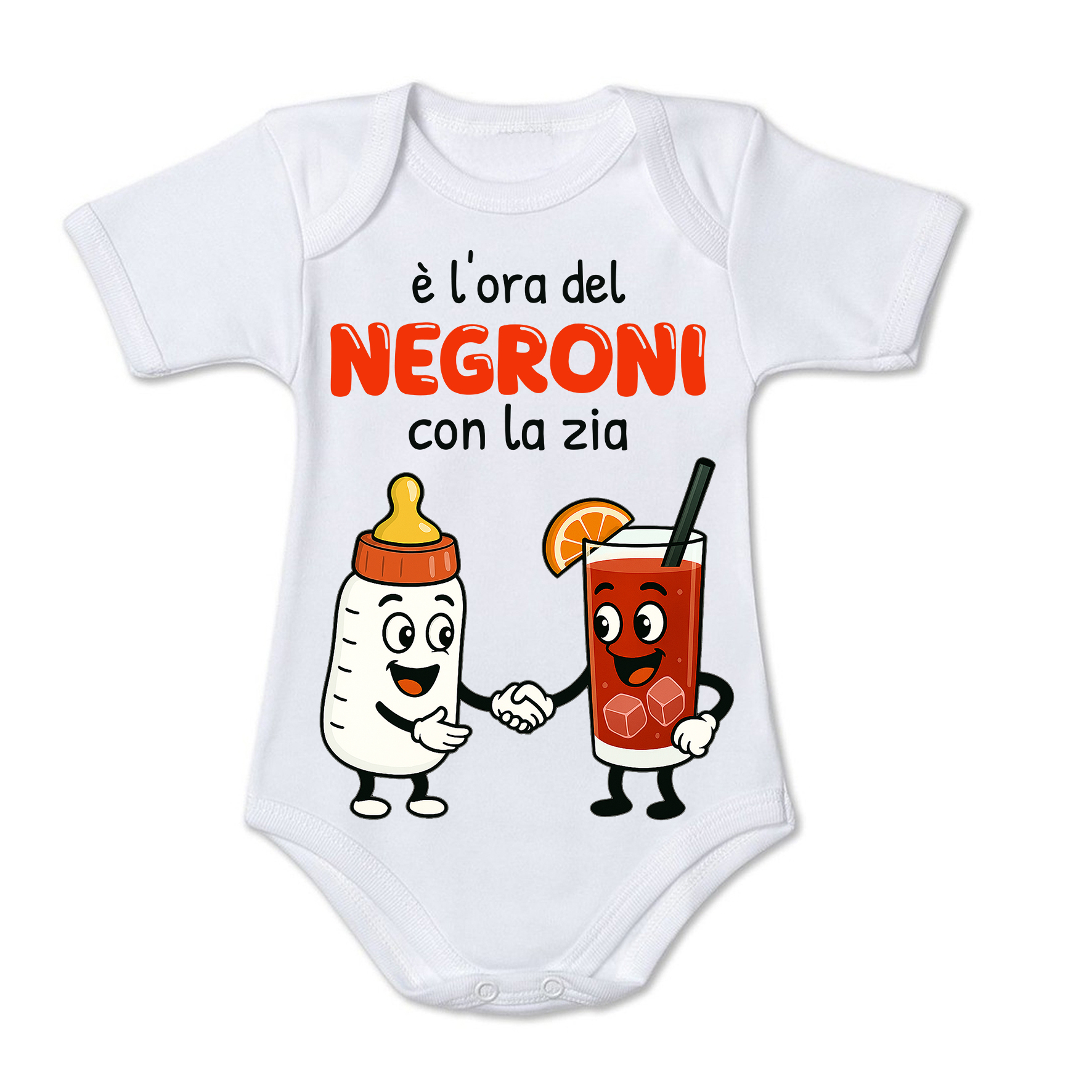 Mr. Gadgets Negroni Zii body neonato cotone maniche corte